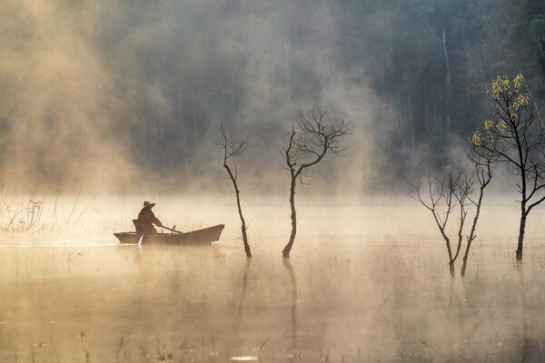 vietnam, fishing, fisherman