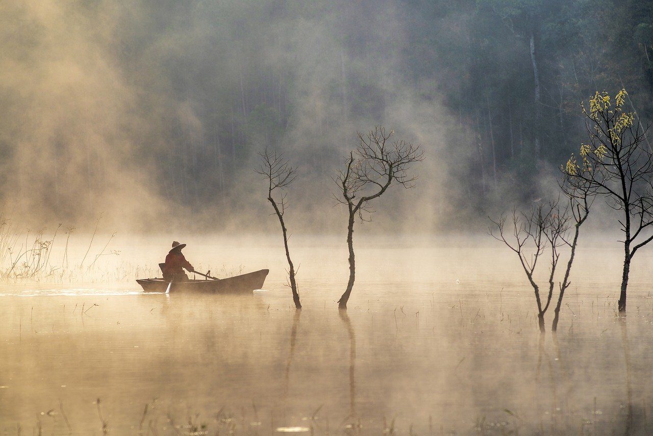 vietnam, fishing, fisherman