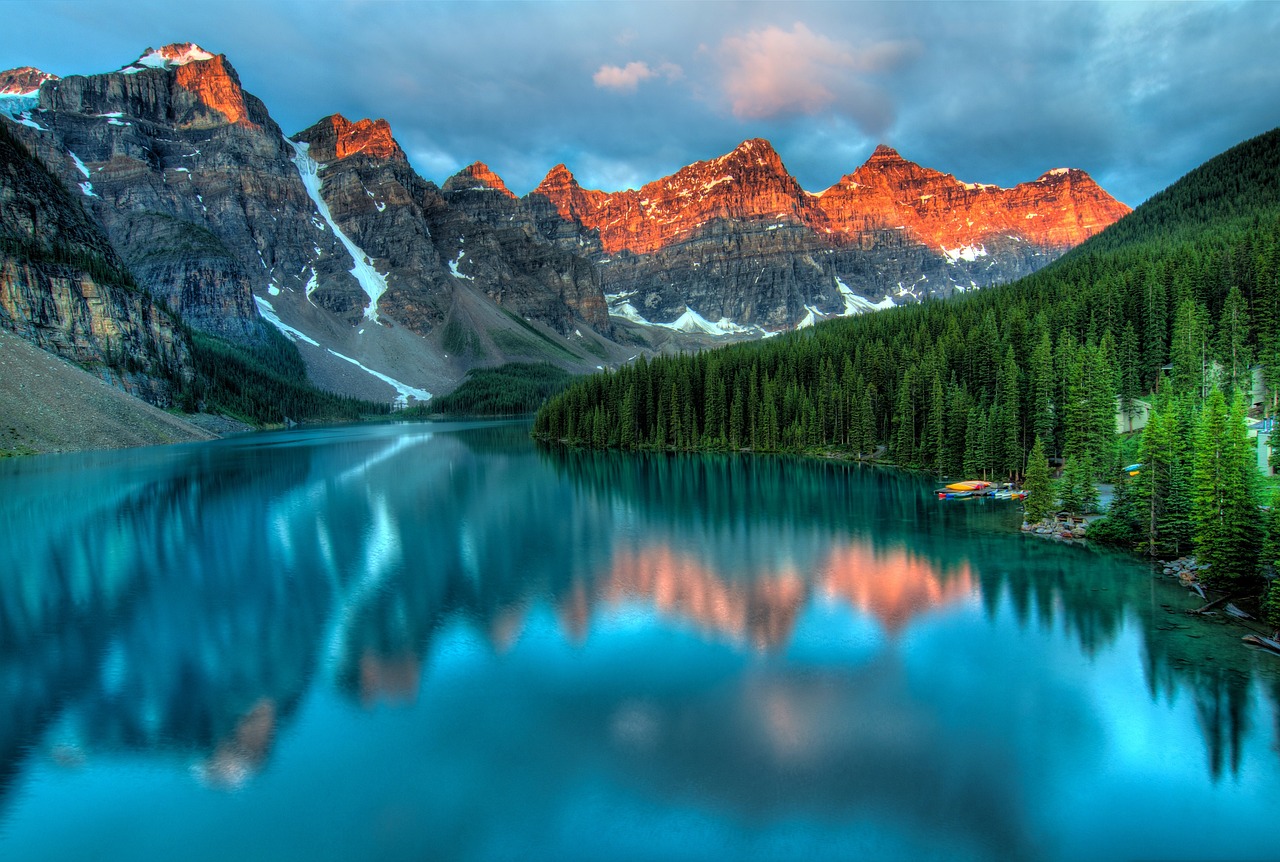 alberta canada lake mountains 2297204