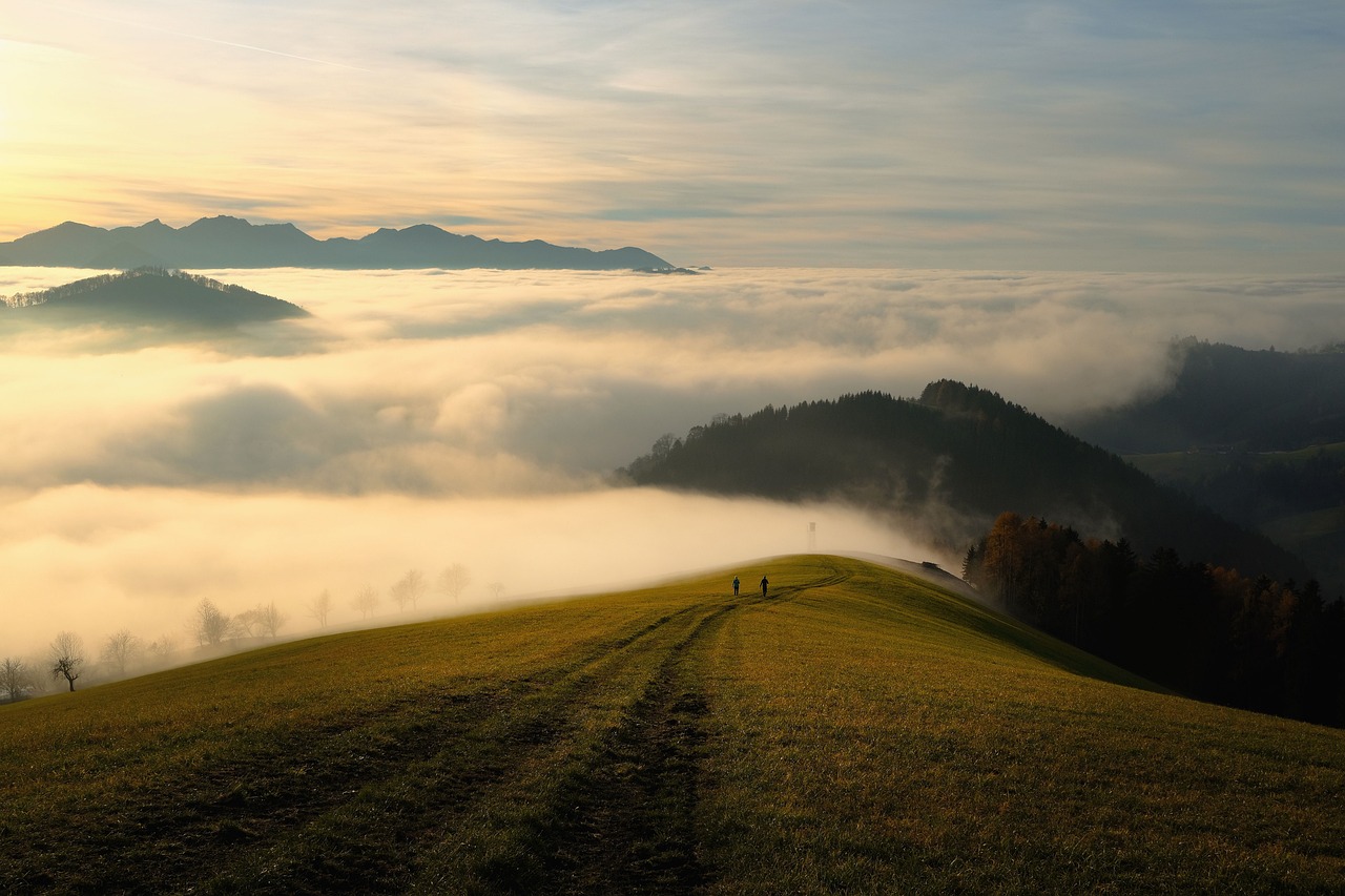 mountains fog sky clouds 5819652