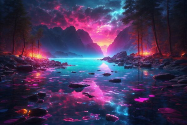 ai generated lake fantasy painting 8562679